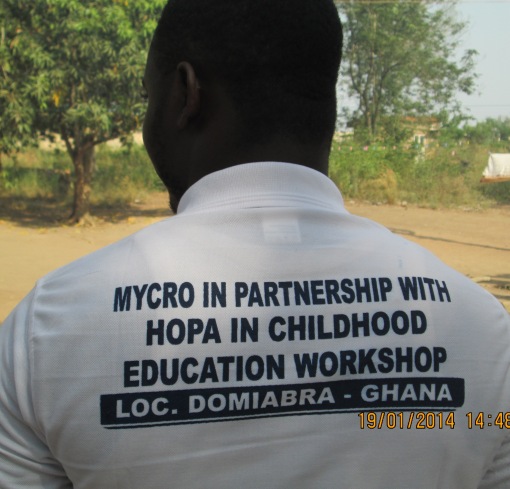 MYCRO GHANA IN PARTNERSHIP WITH HOPA INTERNATIONAL -USA IN CHILDHOOD EDUCATION IN DOMIABRA GHANA